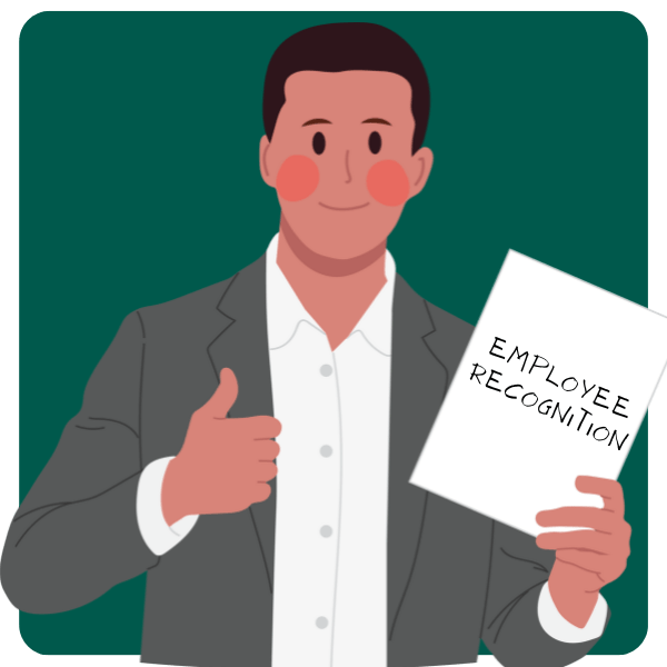 Illustration of a man with a thumbs up