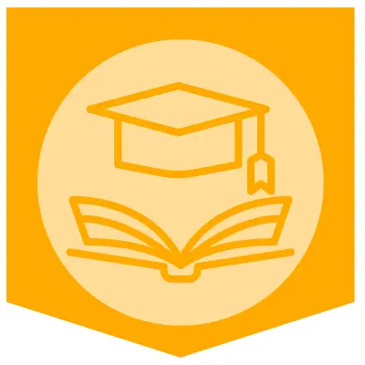 Scholarly illustration on a yellow background