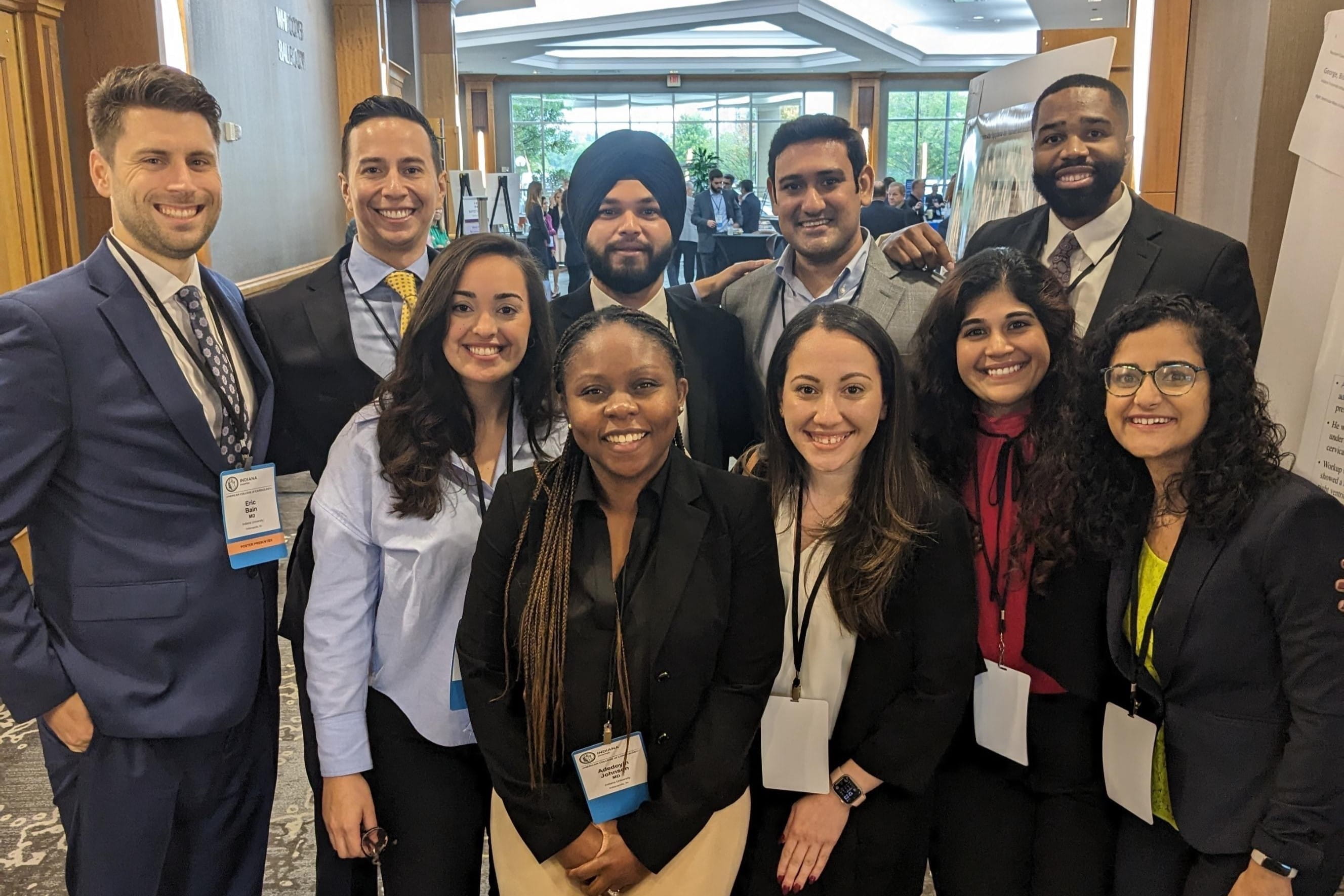 A group of IM residents at a research conference.