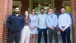 Group photo featuring the next 6 IU Gastro Fellows outside of the Rotary Building.