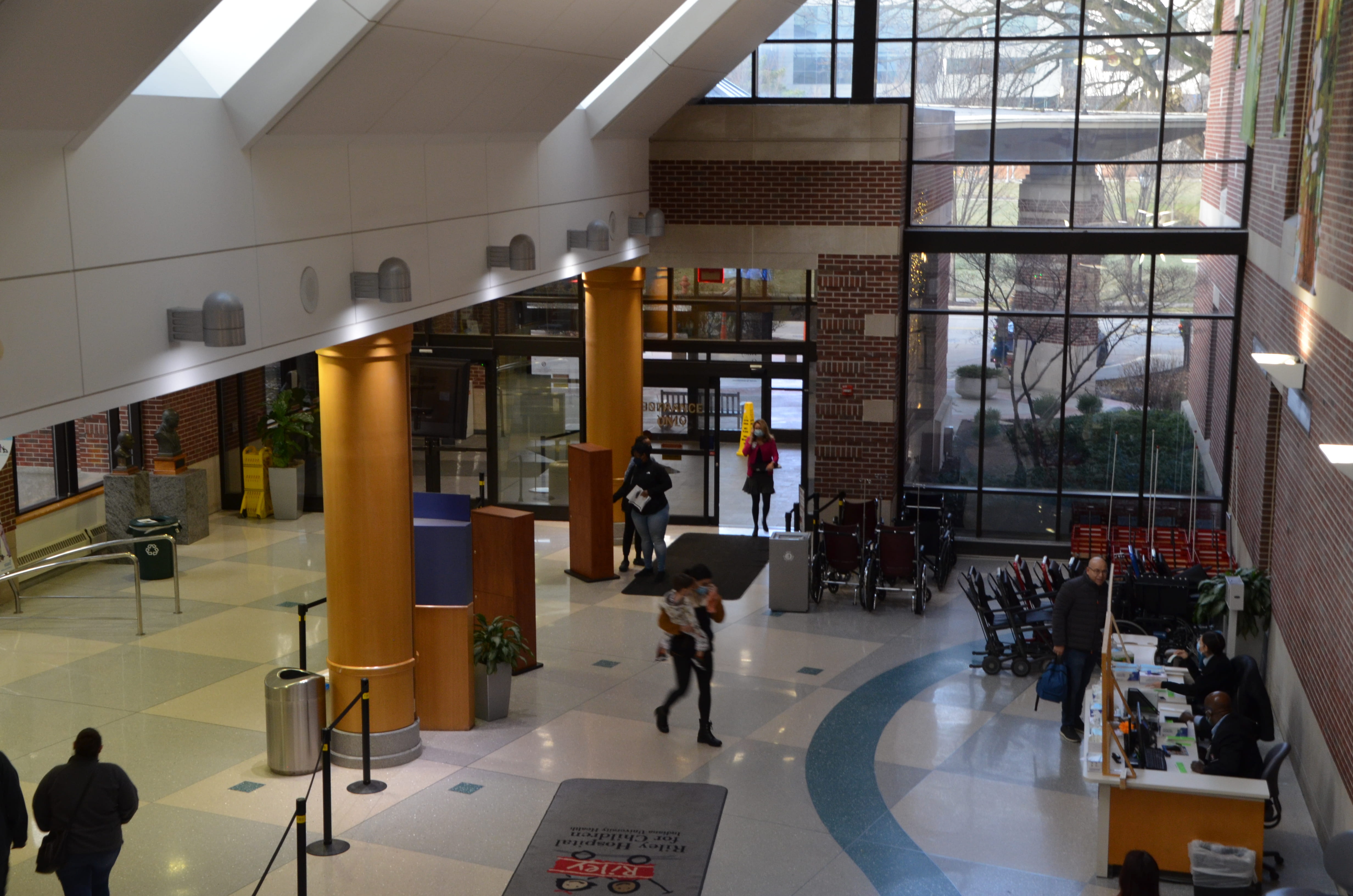 a hospital lobby