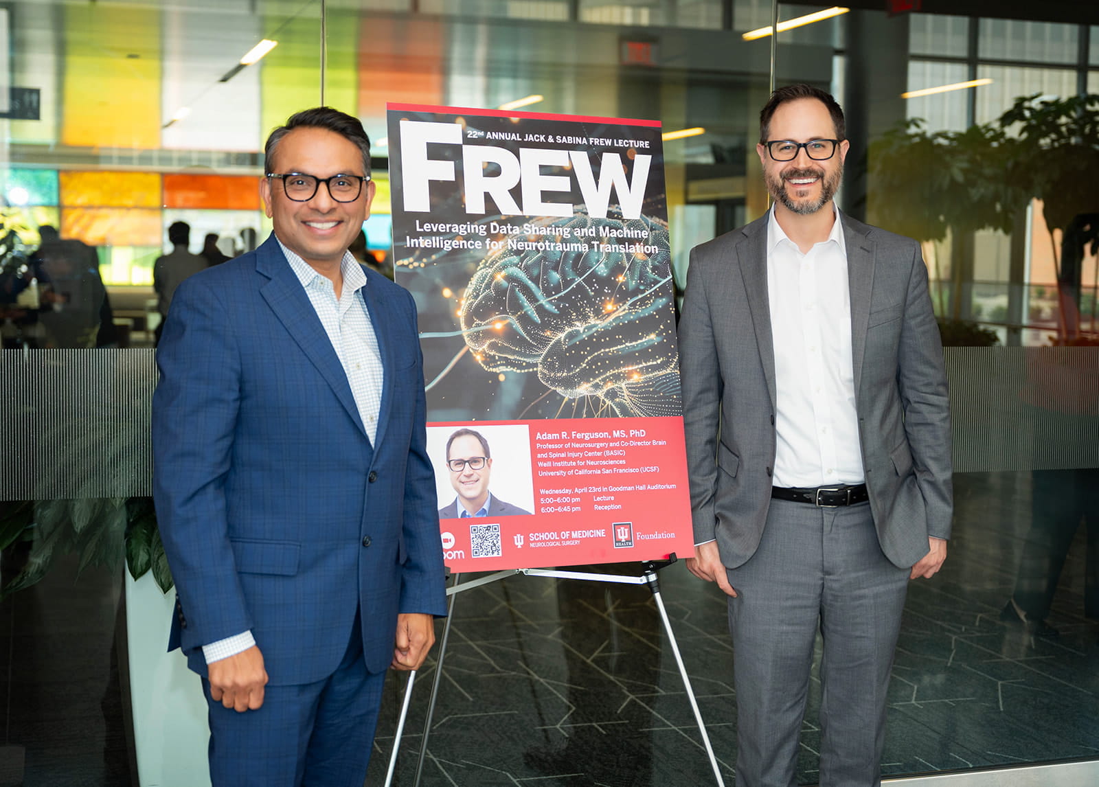 Dr. Mitesh Shah with Frew Lecture Speaker Dr. Adam Ferguson
