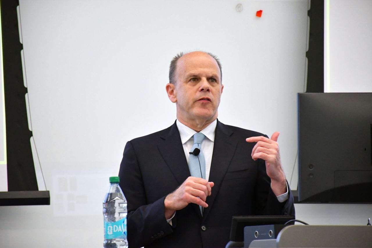 Dr. Mark Bilsky speaking at a podium