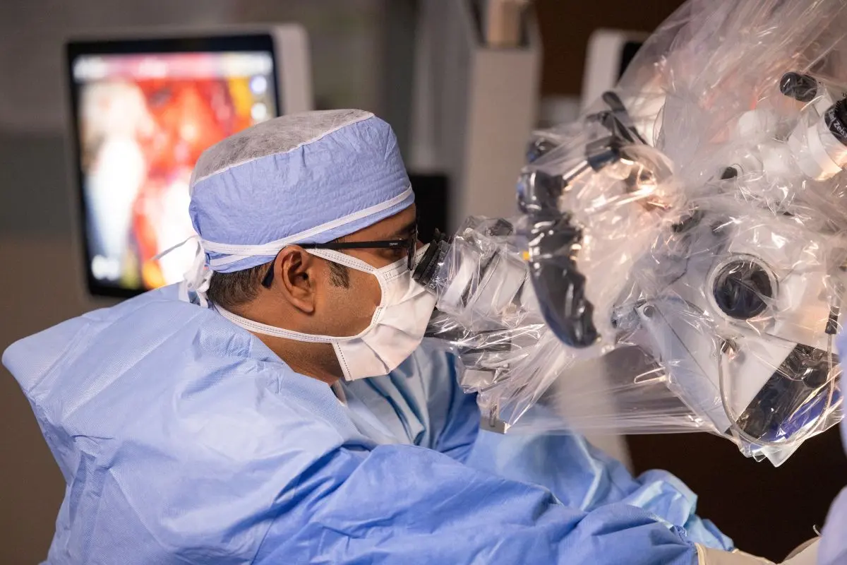 Dr. Devi Patra performing an operation