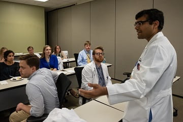 Neurology residents meet for a meeting