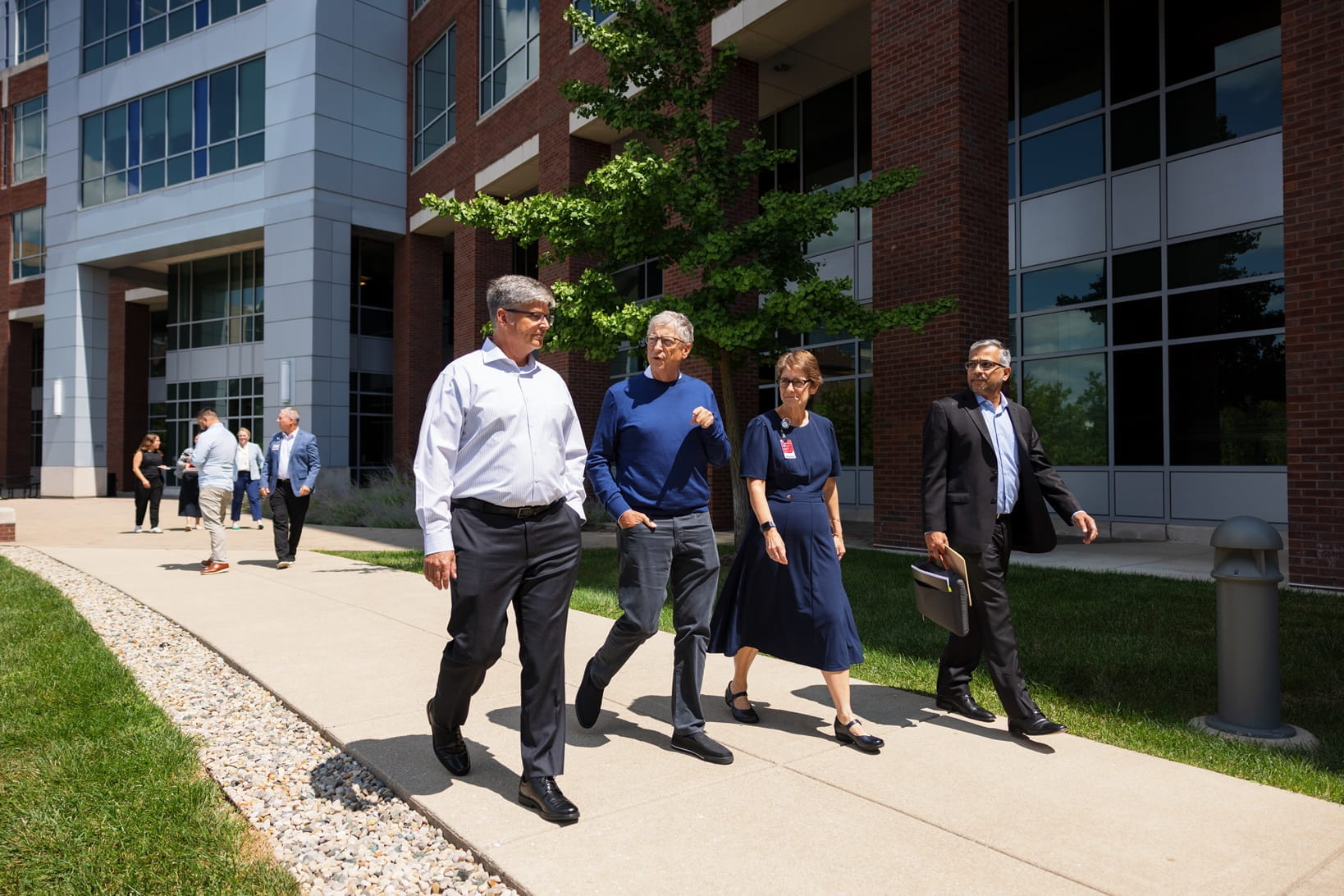 Bill Gates and IU scientists