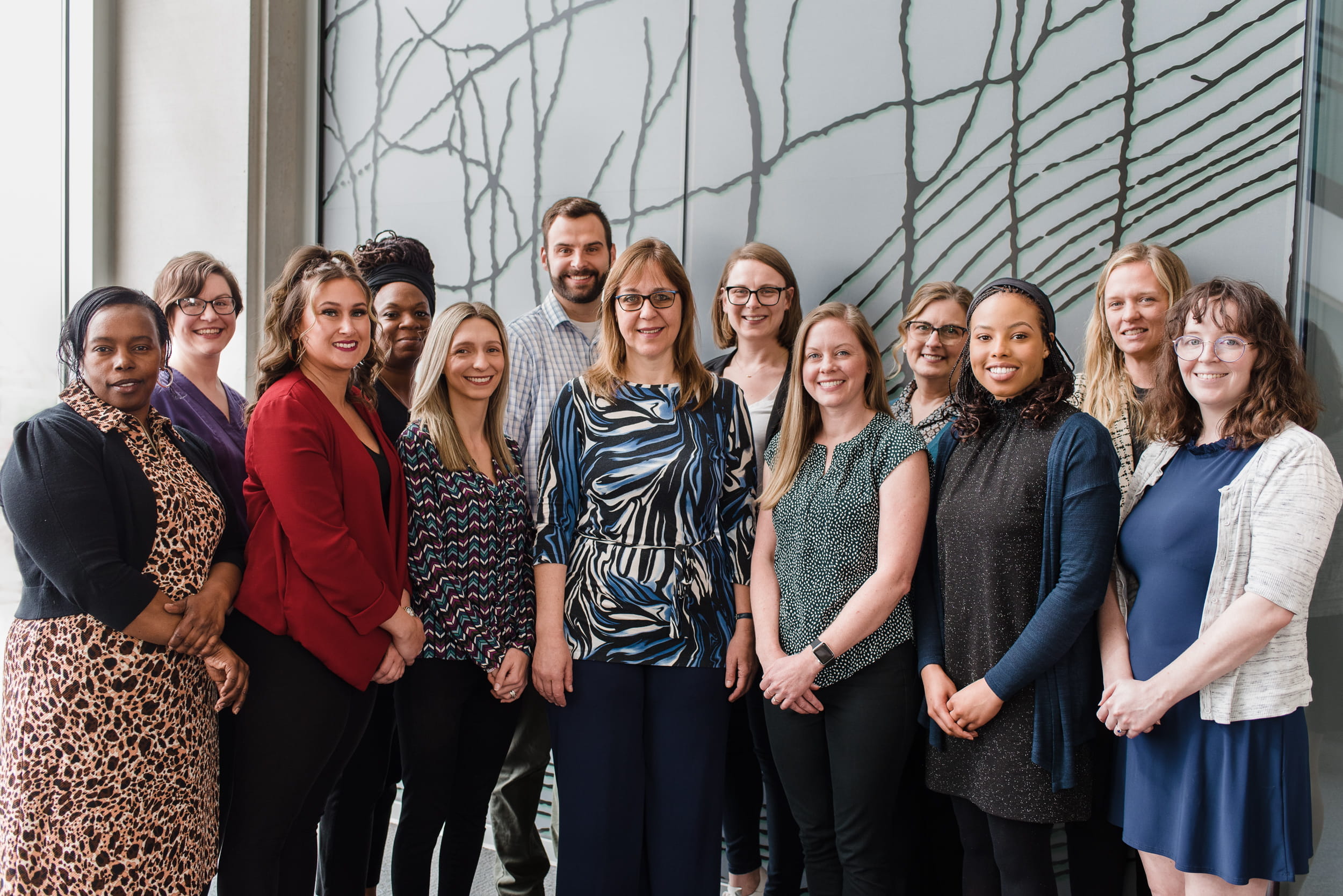a group photo of the Apostolova lab