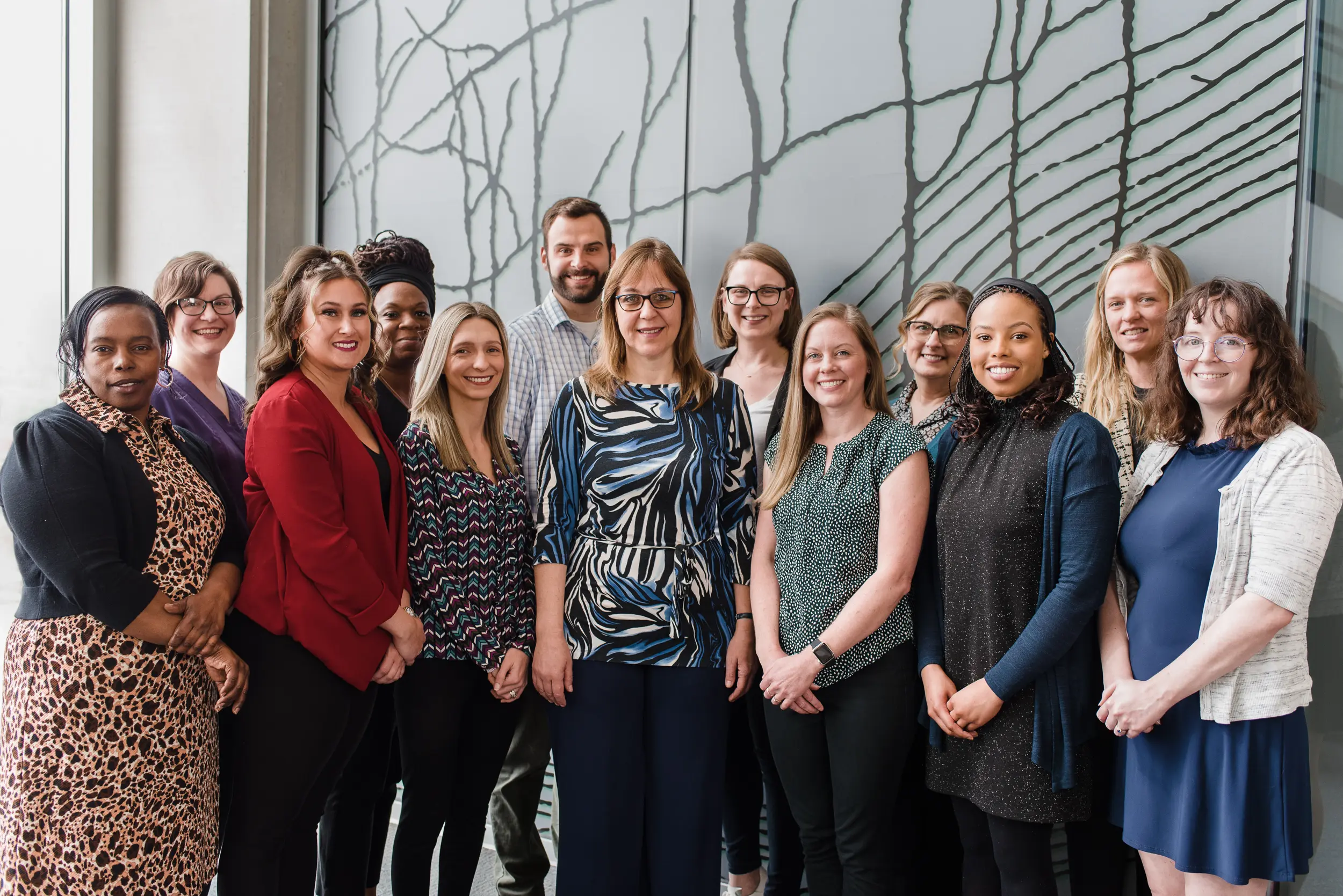 a group photo of the Apostolova lab
