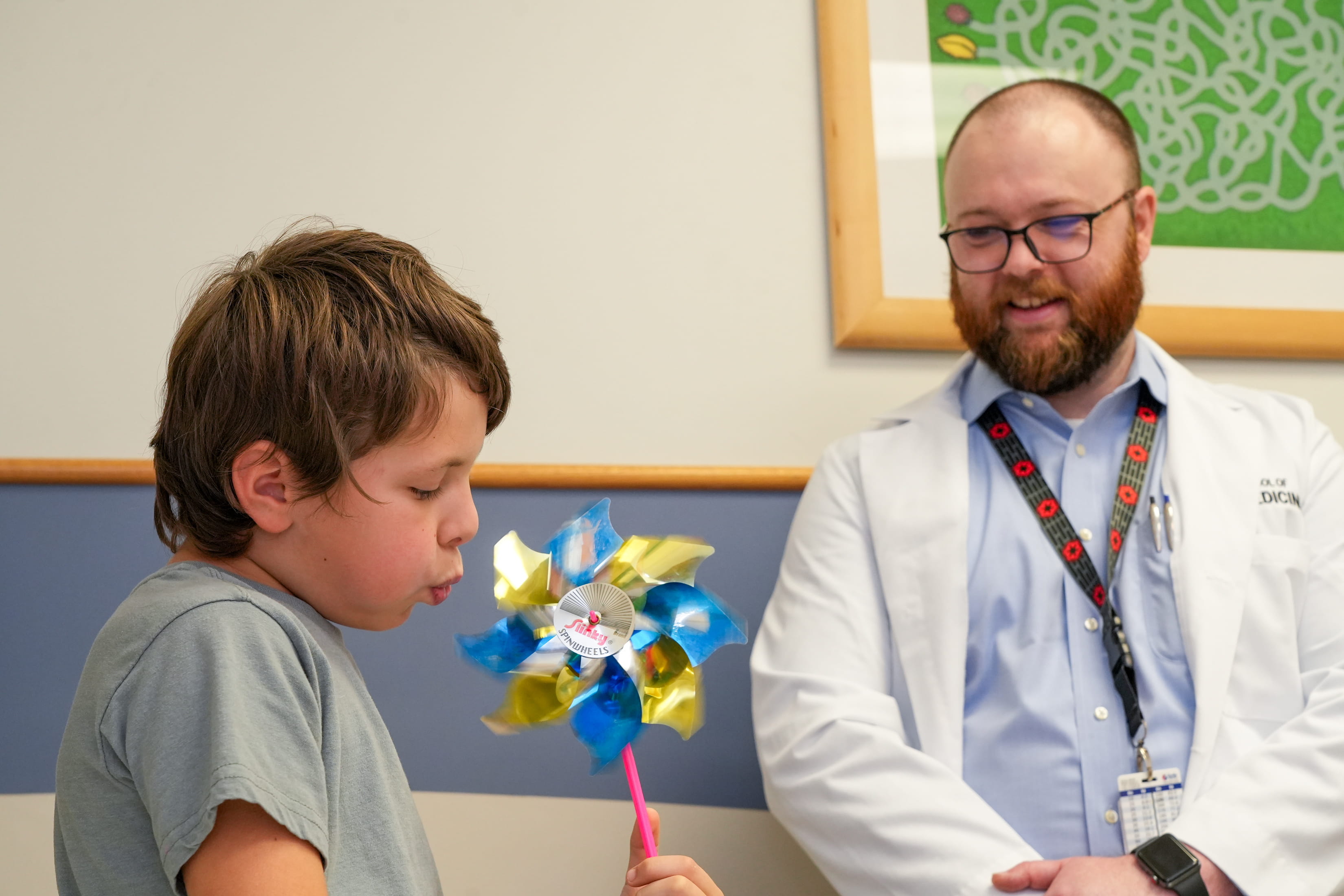 a young boy is seen in a neurology clinic