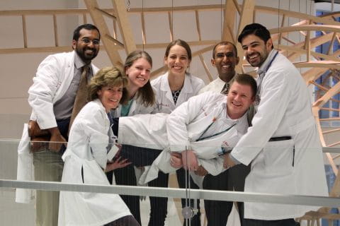 Neurology residents pose for a fun photo
