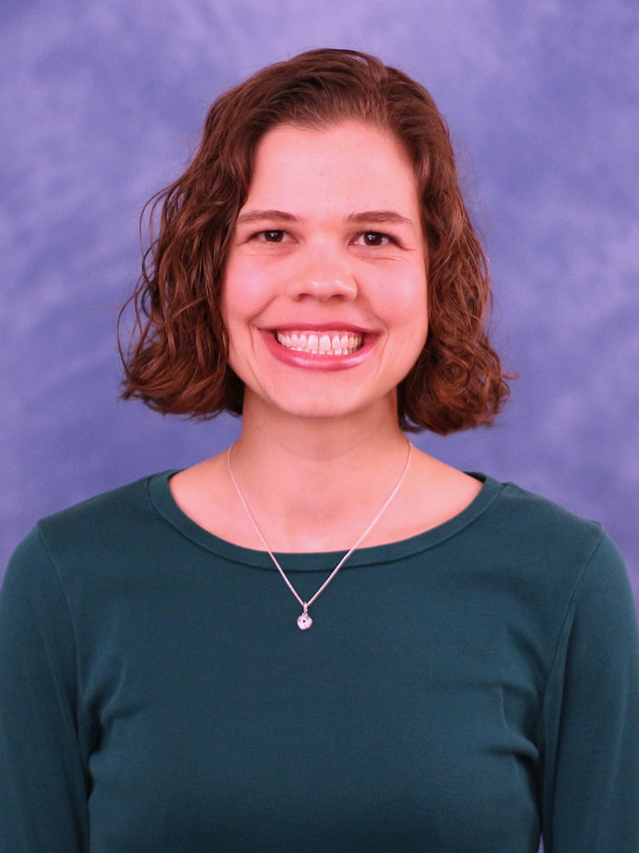 kristen partyka in a green shirt