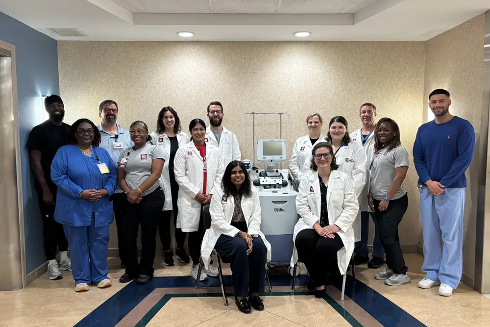 Photo of the transfusion medicine team