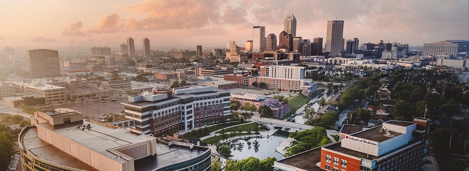 Aerial view of Indianapolis