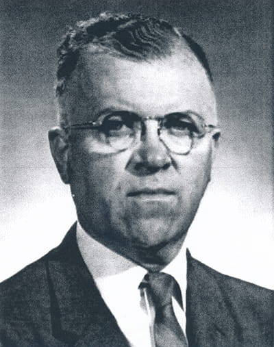 Clyde Culbertson black and white portrait