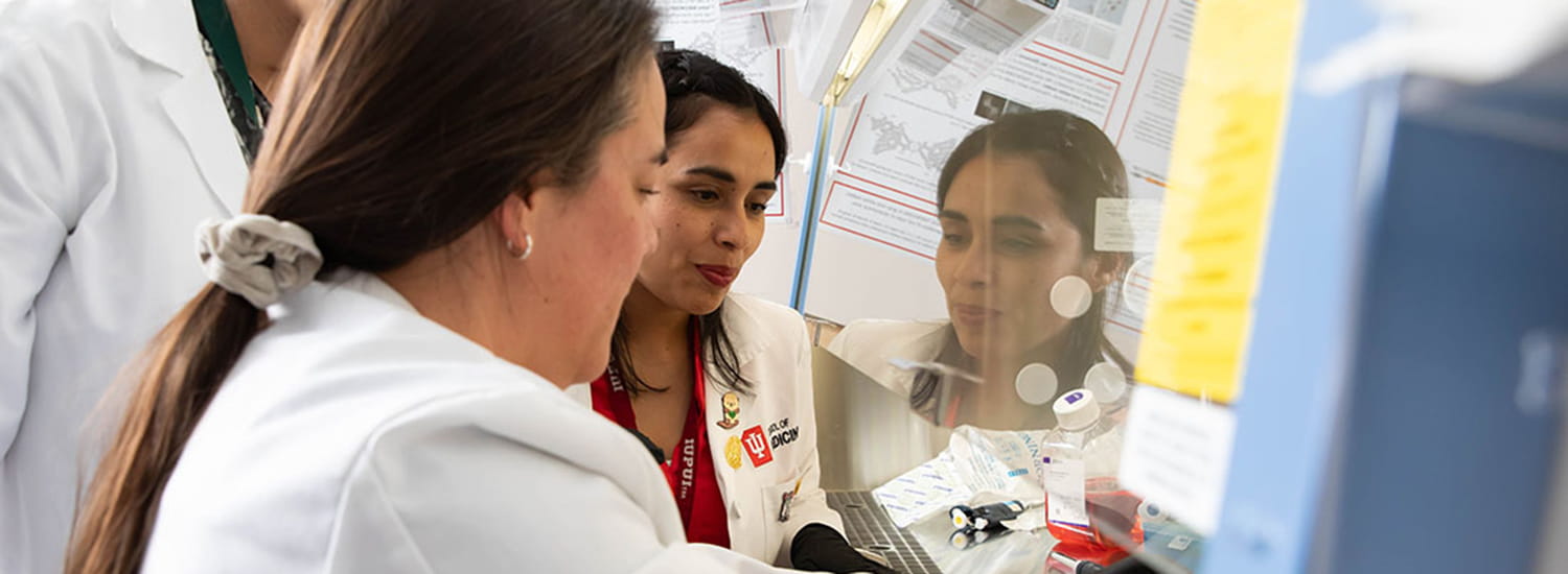 A pathology lab setting