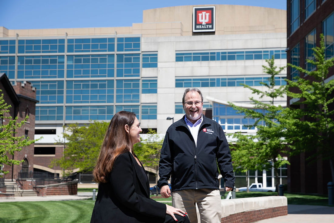 Dr. Michael D. Feldman walking on the canal