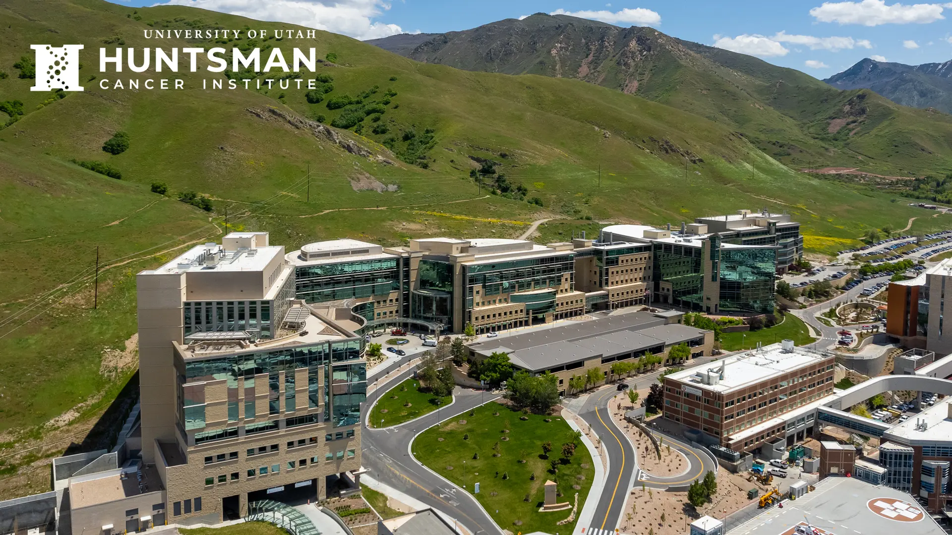 Overhead picture of the Huntsman Cancer Institute