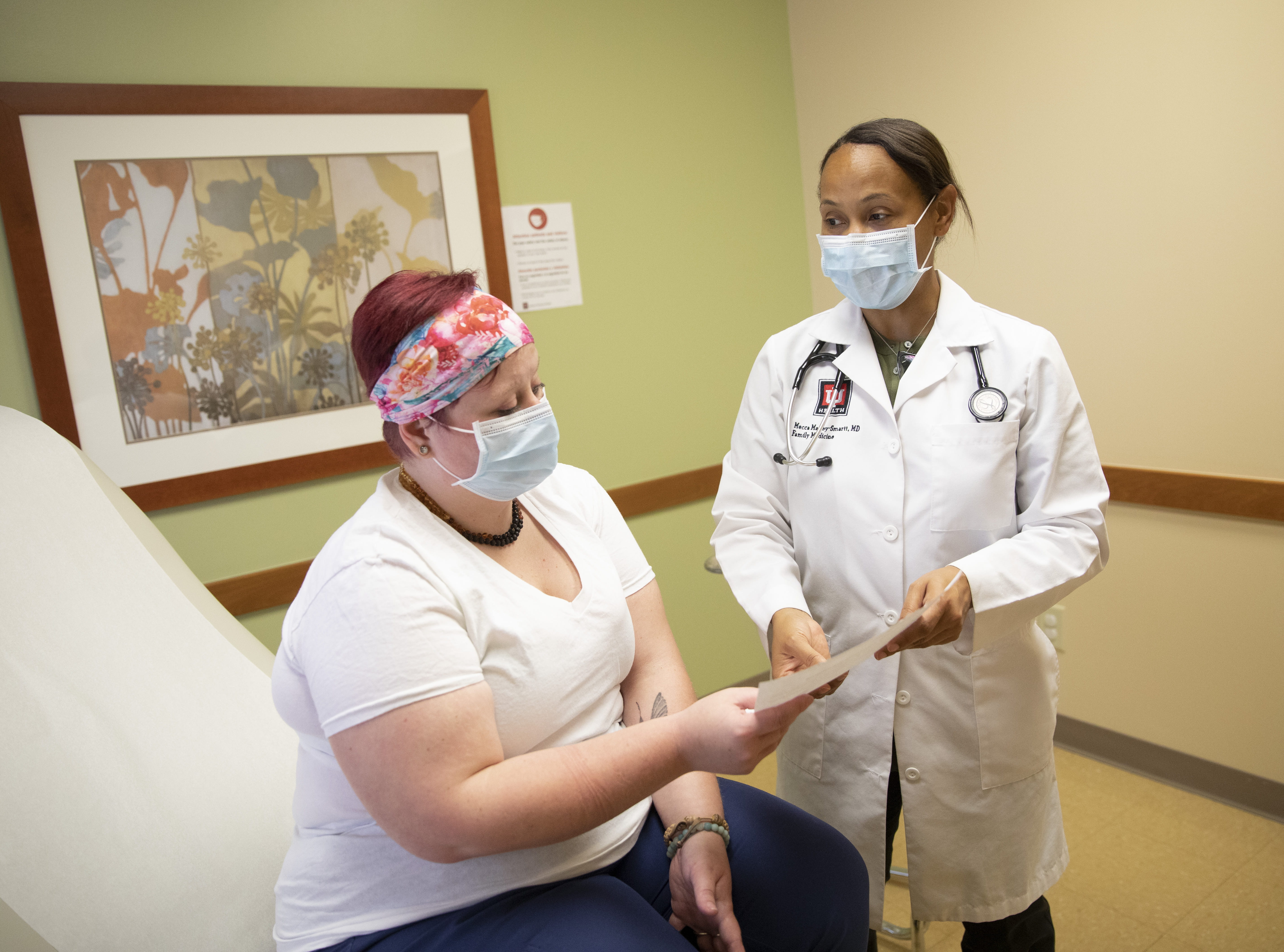 Patient and doctor speaking