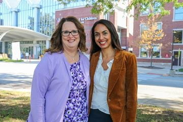 Sherry Wilson, RN, and Myda Khalid, MD, study leaders at IUSM for CureGN