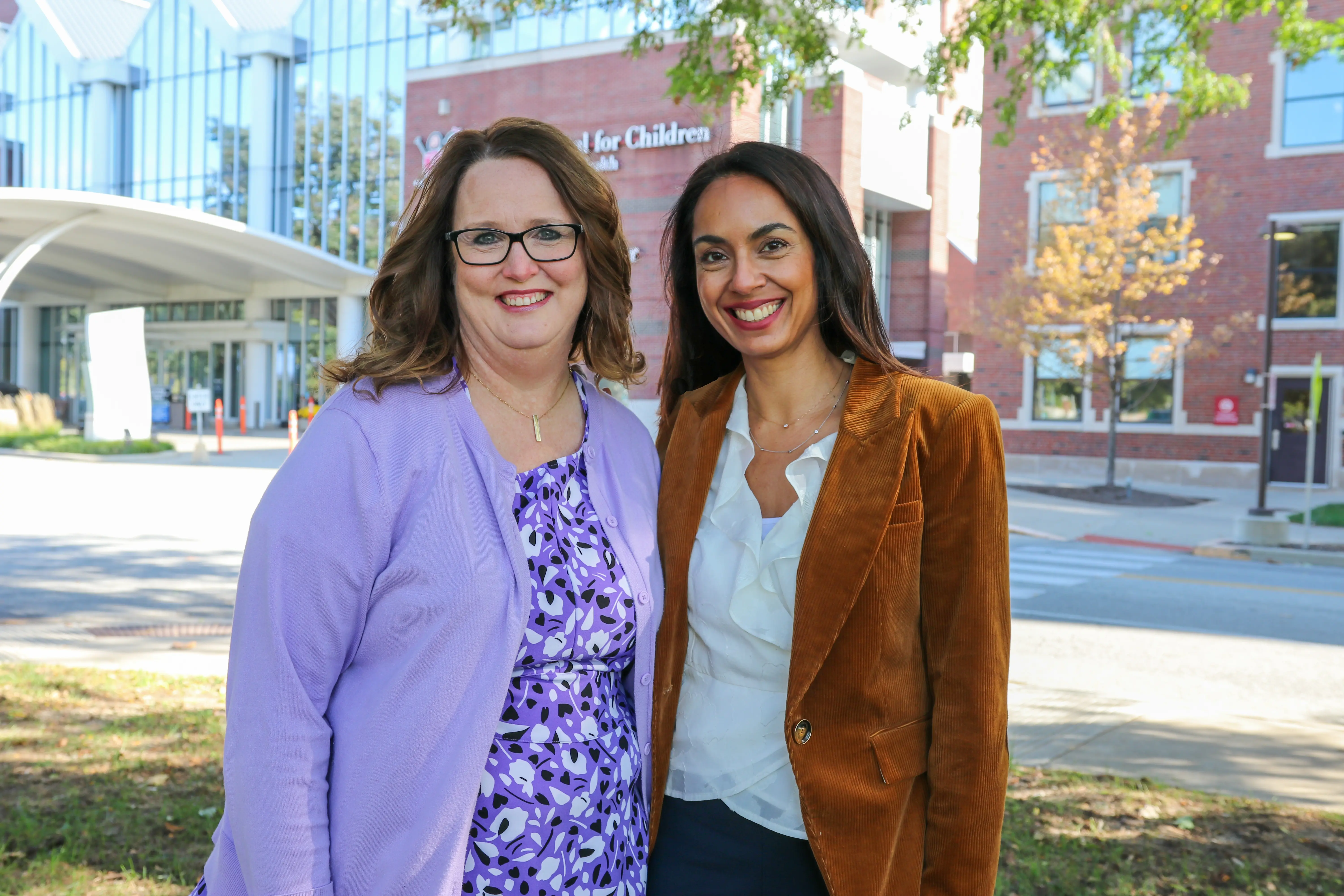Sherry Wilson, RN, and Myda Khalid, MD, study leaders at IUSM for CureGN