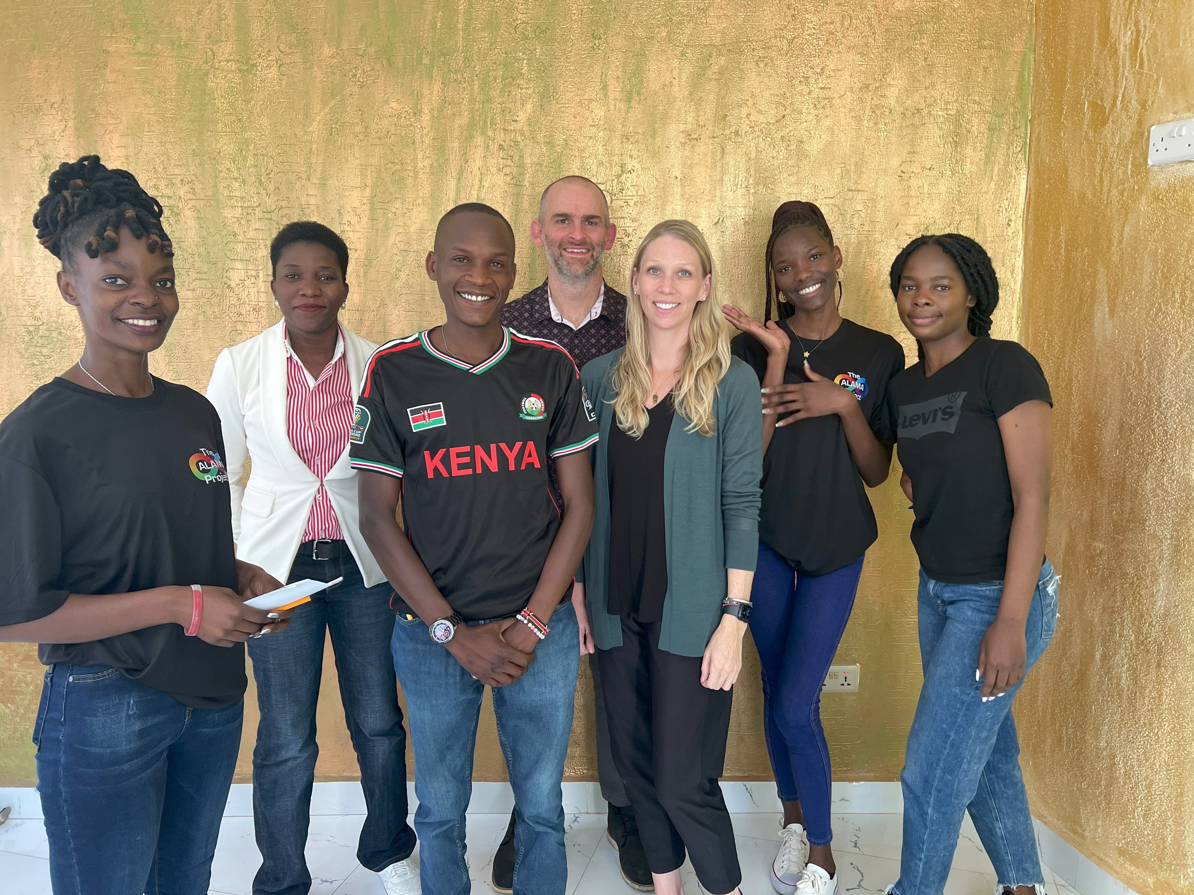 Dr. Rebecca McNally Keehn and Dr. Keehn with Kenya partners