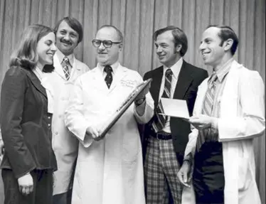 Picture of Dr. Rogert A. Hurwitz, group shot, far right