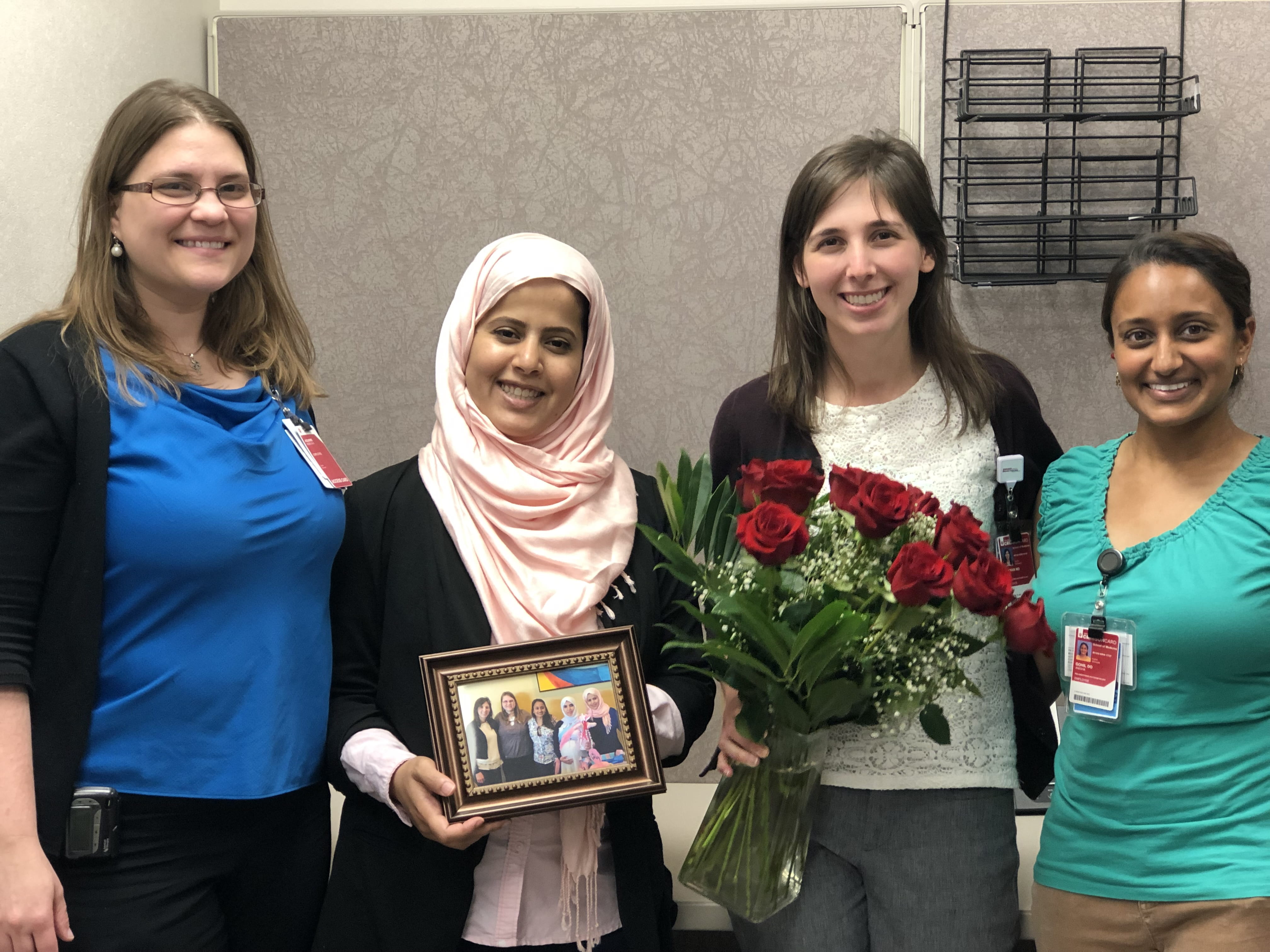 Endocrinology fellows in office group photo 