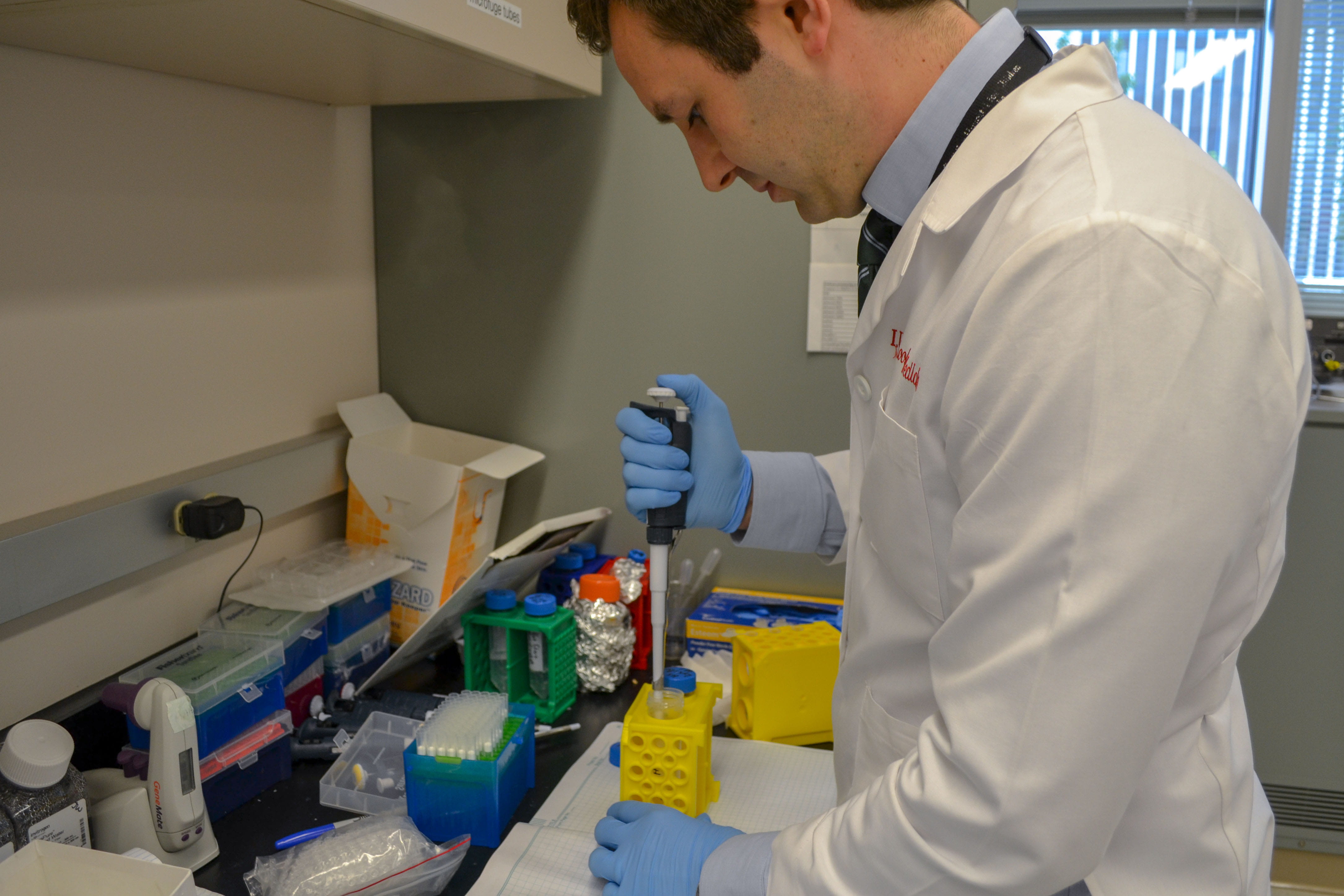 Matt Durbin, MD, works in the Wells Center for Pediatric Research