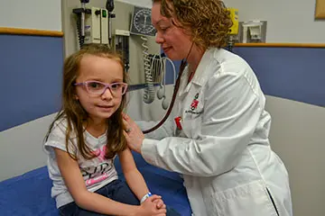 Provider and patient at the High Risk Asthma Clinic
