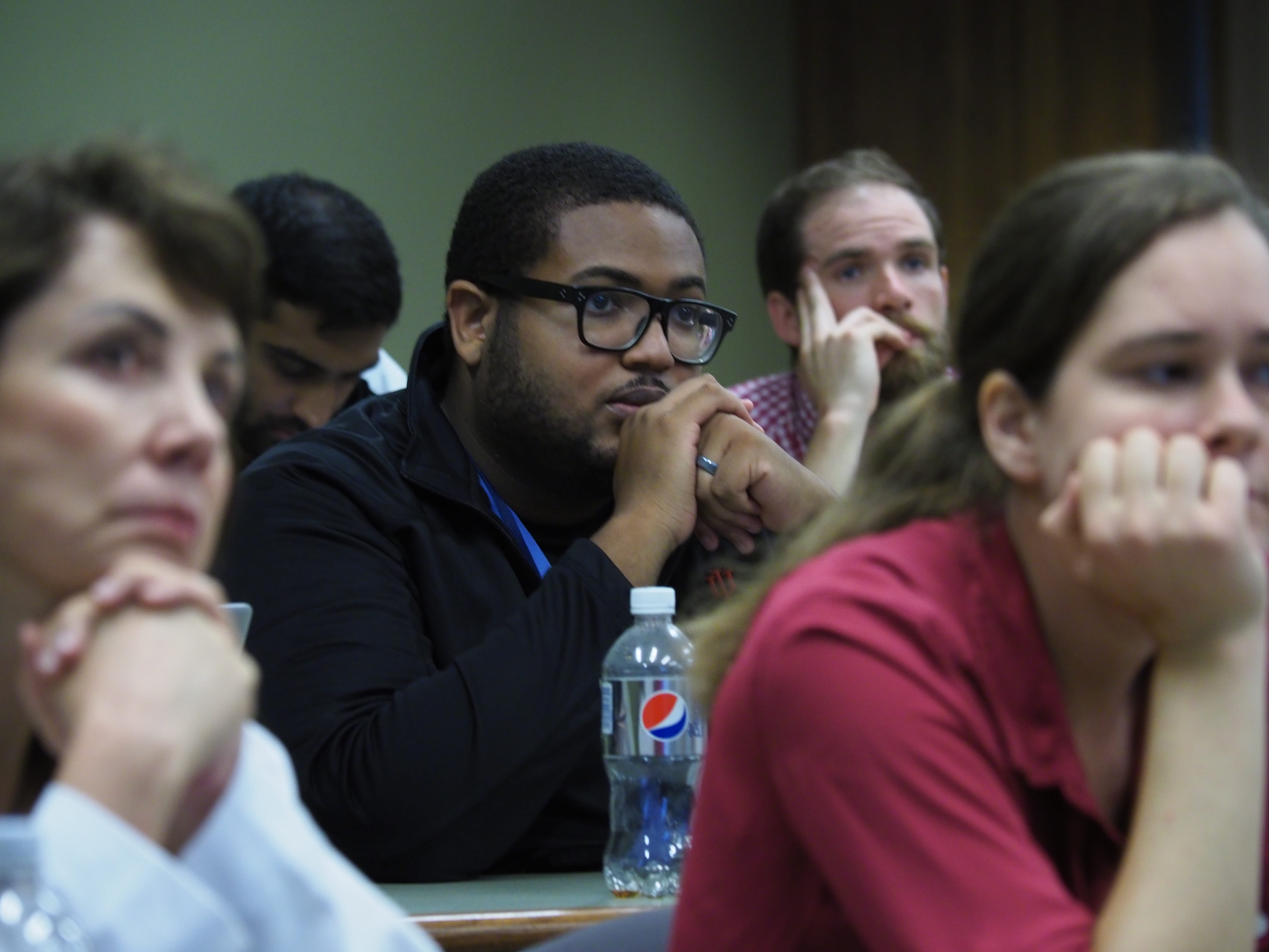 Residents sitting in lecture