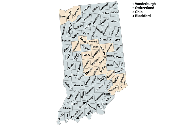 MST Coverage as of February 2024