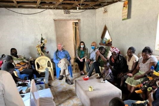 Faculty members visit with patients and doctors in Kenya