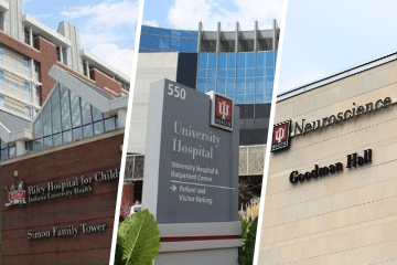 Clinical Research Center trio of Goodman Hall, Riley Hospital for Children and University Hospital