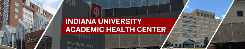 Collage of IU AHC locations with Indiana University Academic Health Center