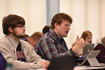 Students in class