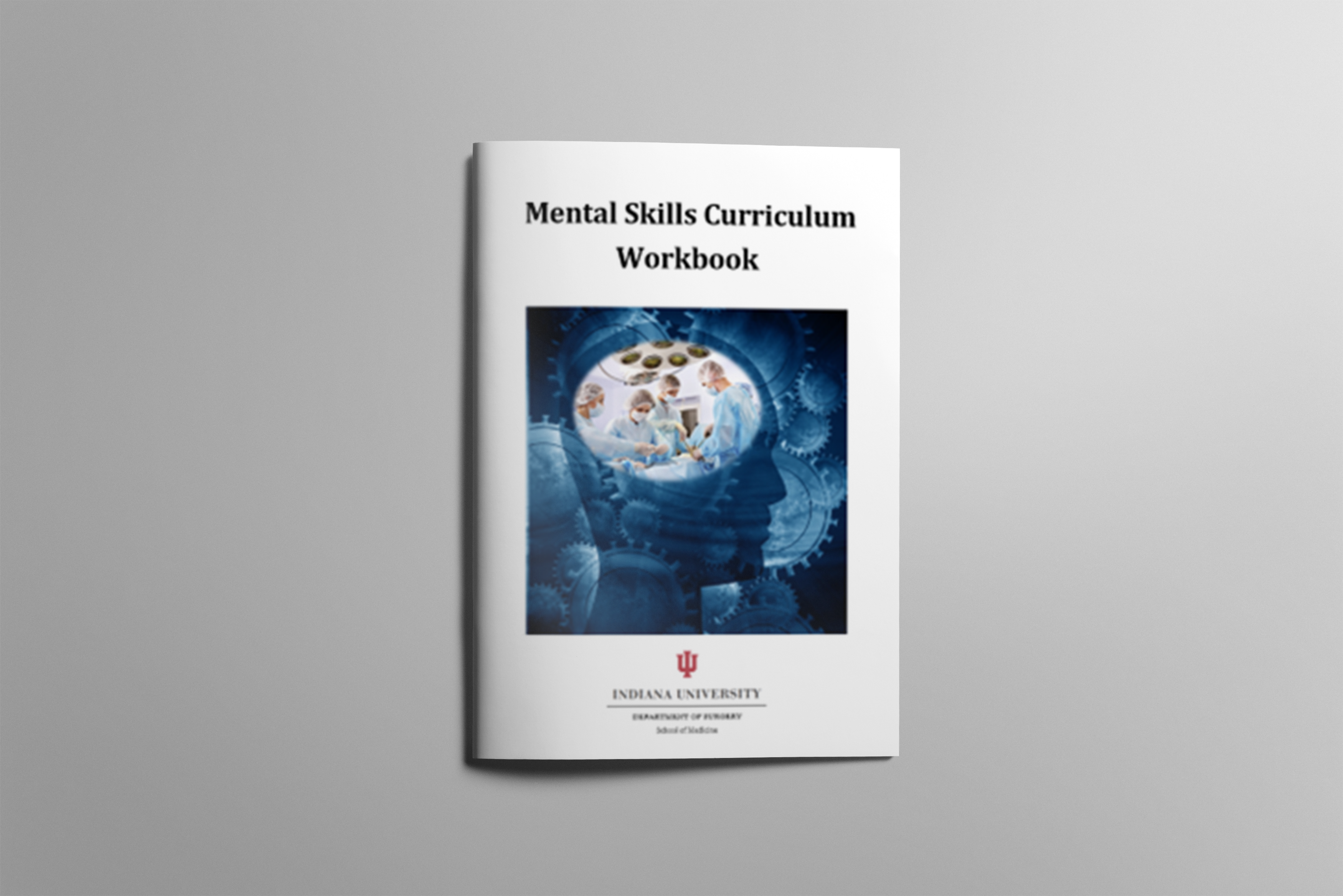 Mental Skills Workbook cover on a grey background