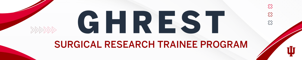 graphic with text that reads "GHREST surgical research trainee program"