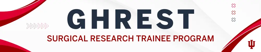 graphic with text that reads "GHREST surgical research trainee program"