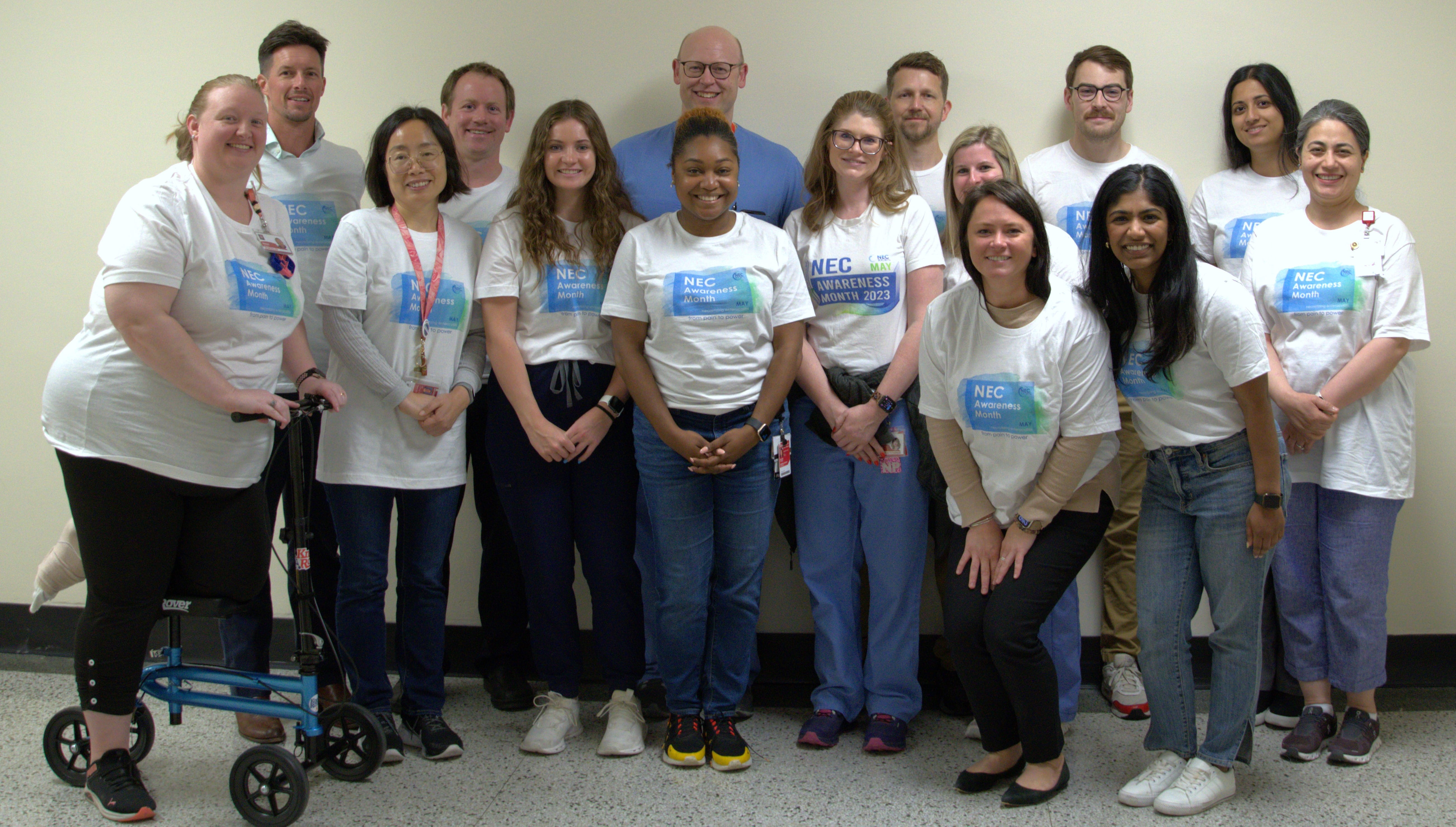 NEC Awareness Day 2024 group picture with Pediatric division