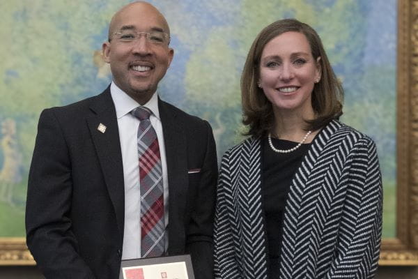 Waljee with IU Surgery visiting professor, Paris Butler, MD, MPH