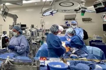 Busy OR vascular surgery day at IU Methodist