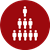 people in a pyramid shape icon