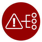 warning sign with decision tree