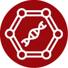 icon with dna strand inside cell