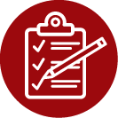 icon of clipboard with pencil checking off tasks