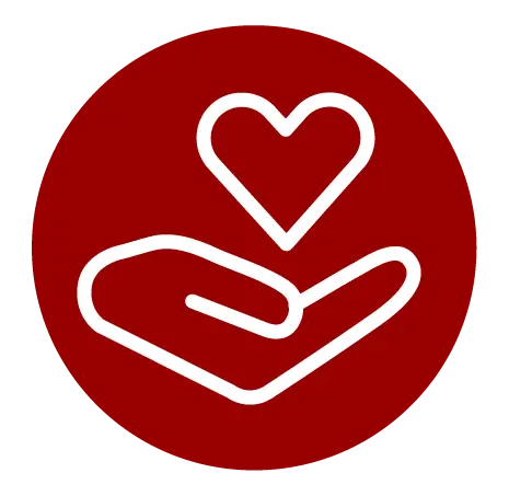 heart in hand icon