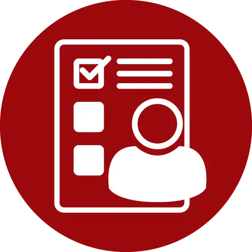 icon with form and person