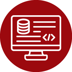 icon of a montor with data