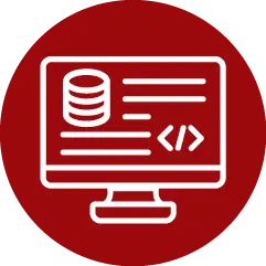 icon of a montor with data