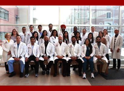 Internal Medicine Residents in Muncie posed for a picture, in 2023